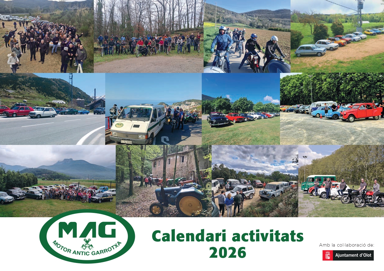 MOTOR ANTIC flyer activitats 2026